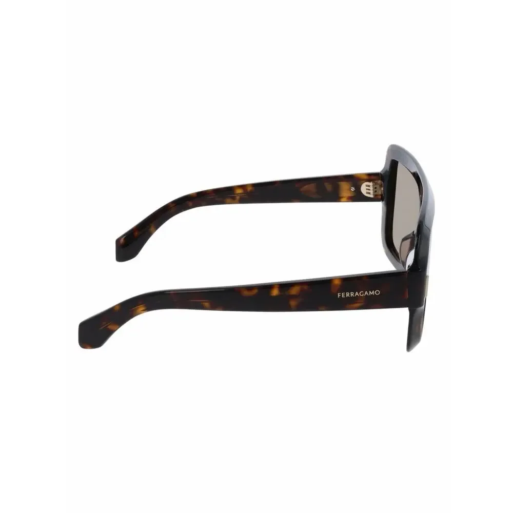 New Salvatore Ferragamo SF2061SE 242 Mask Tortoiseshell Sunglasses Authentic